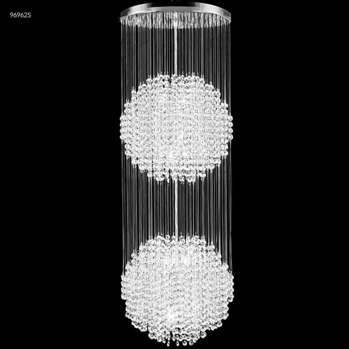 James R. Moder Galaxy Collection Crystal Chandelier in Silver 96962S22