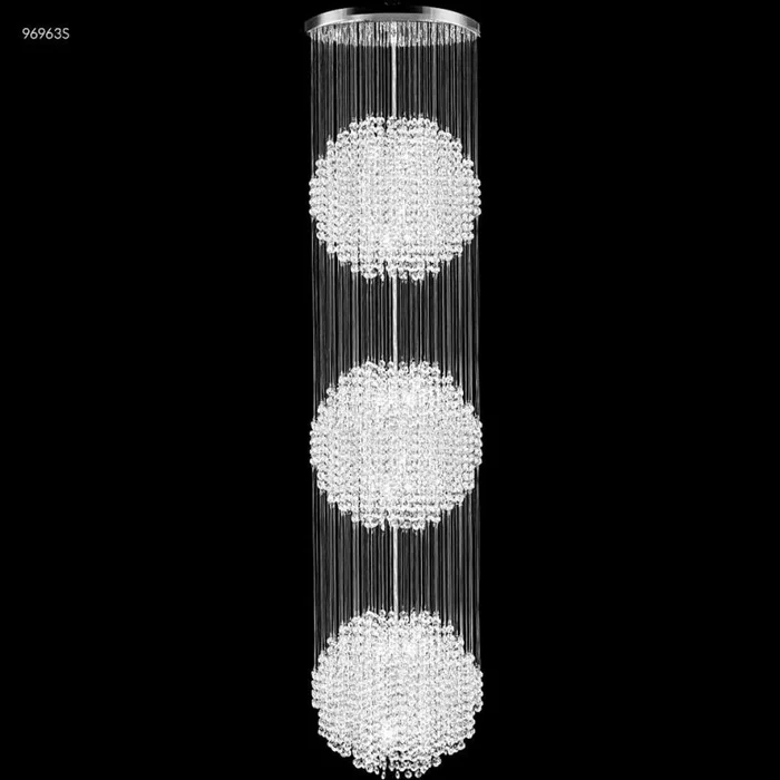 James R. Moder Galaxy Collection Crystal Chandelier in Silver 96963S22