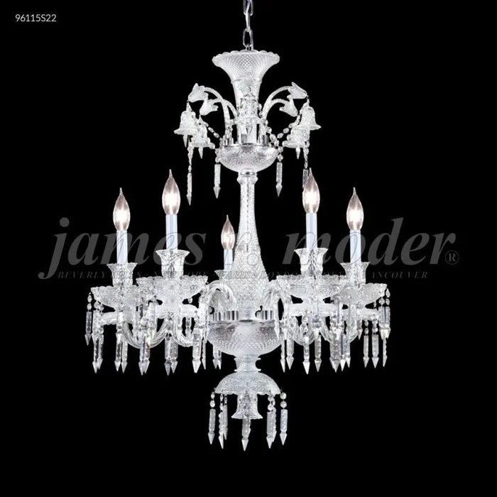 James R. Moder Le Chateau Collection Crystal Chandelier in Silver 96115S22
