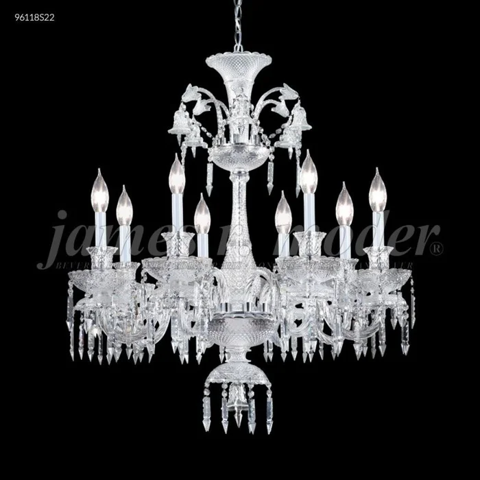 James R. Moder Le Chateau Collection Crystal Chandelier in Silver 96118S22