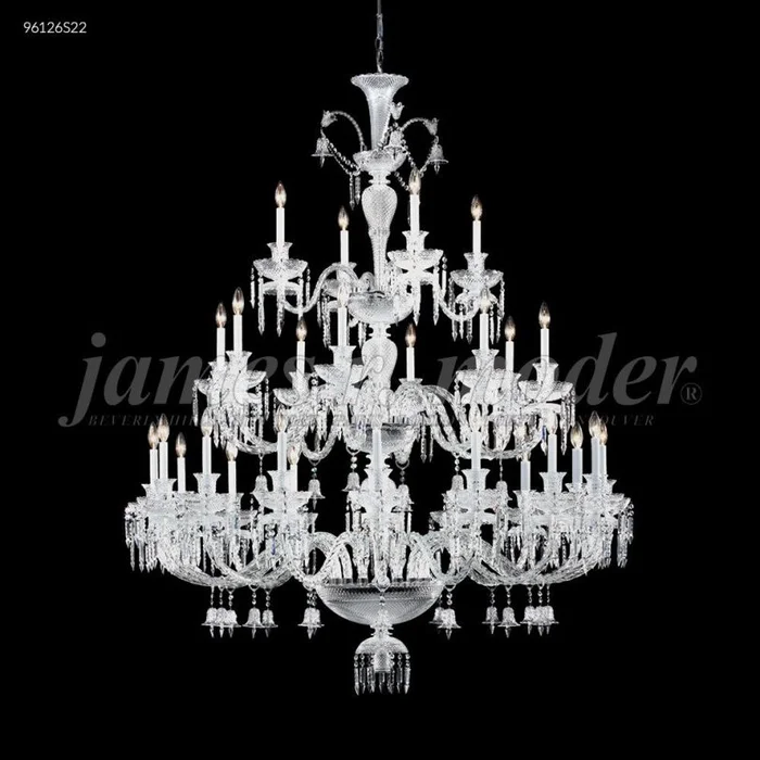 James R. Moder Le Chateau Collection Large Entry Crystal Chandelier in Silver 96126S22