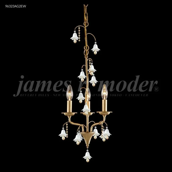 James R. Moder Murano Collection Crystal Chandelier in Silver 96323S22W-97