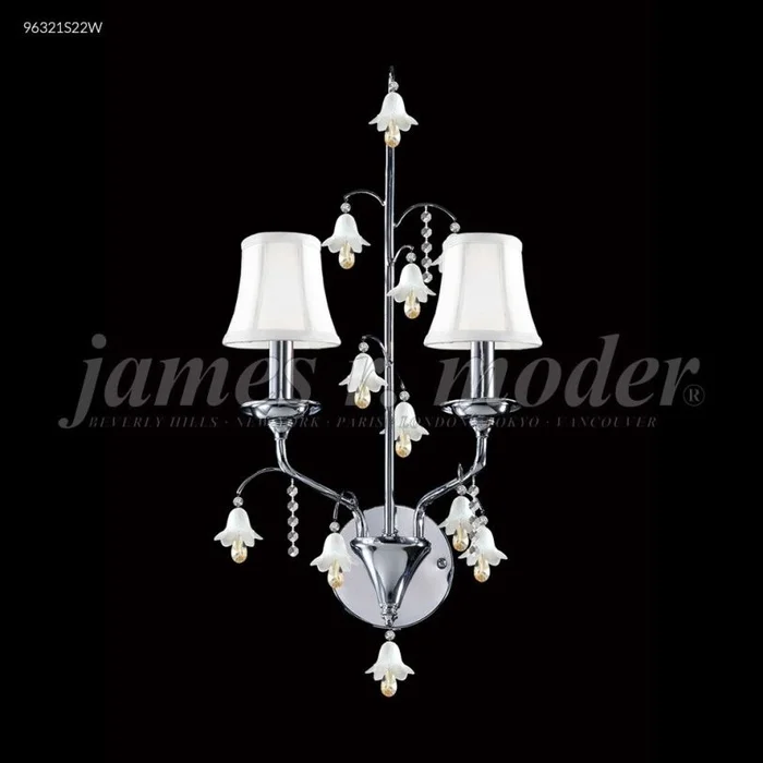James R. Moder Murano Collection Wall Sconce / Vanity in Aged Gold 96321AG22W