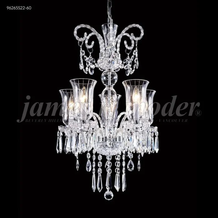 James R. Moder Venetian Collection Crystal Chandelier in Silver 96265S22-60