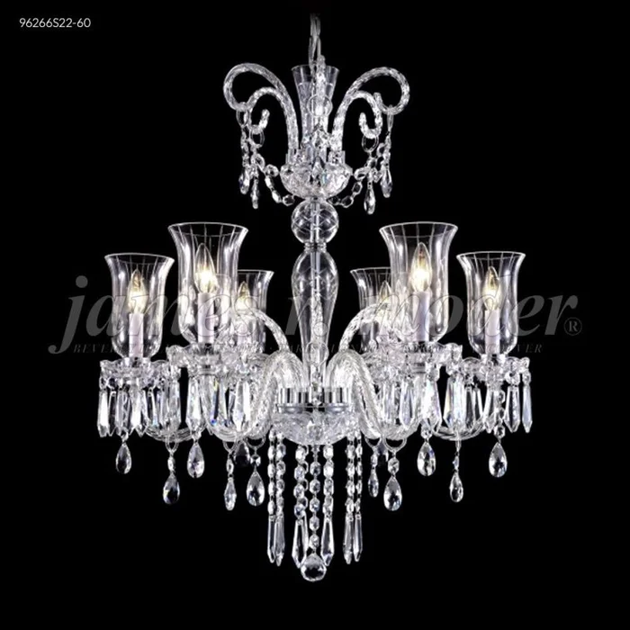 James R. Moder Venetian Collection Crystal Chandelier in Silver 96266S22