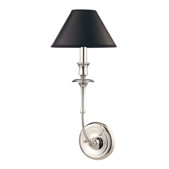 Jasper 1-Light Wall Sconce in Polished Nickel 7.5L x 7.5W x 18.75H
