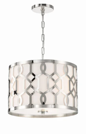 Jennings Three Light Chandelier in Polished Nickel (60|2265-PN)