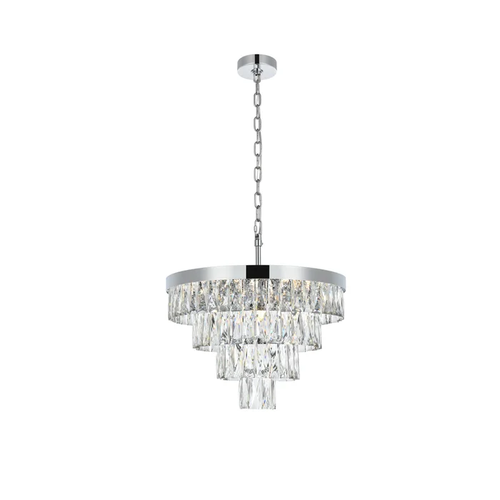 josephine 20 inch round chandelier in chrome