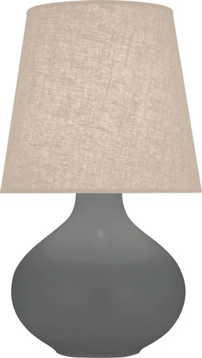 June One Light Table Lamp in Matte Ash Glazed Ceramic (165|MCR98)