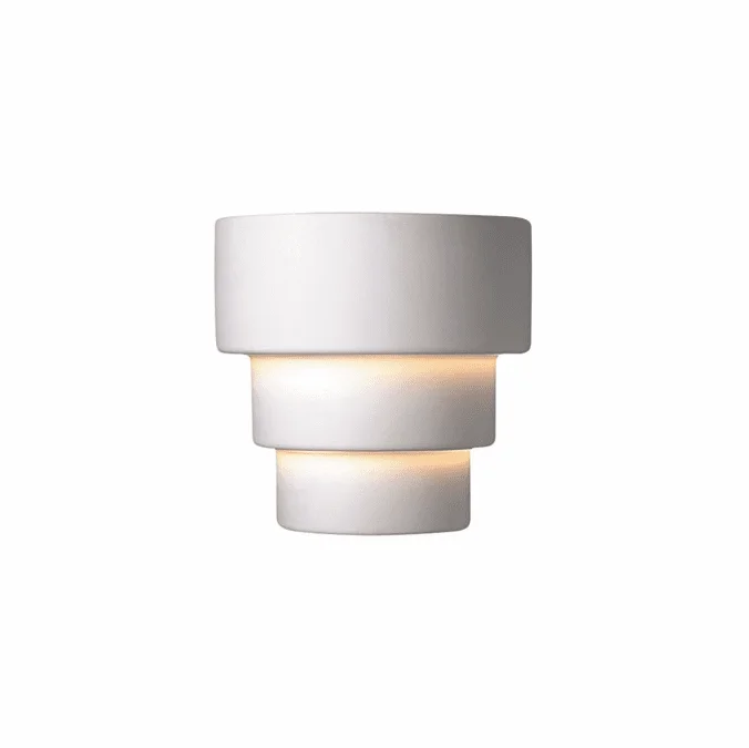 Justice Design CER-2225 Ambiance Small Terrace Modern Ceramic LED Wall Sconce