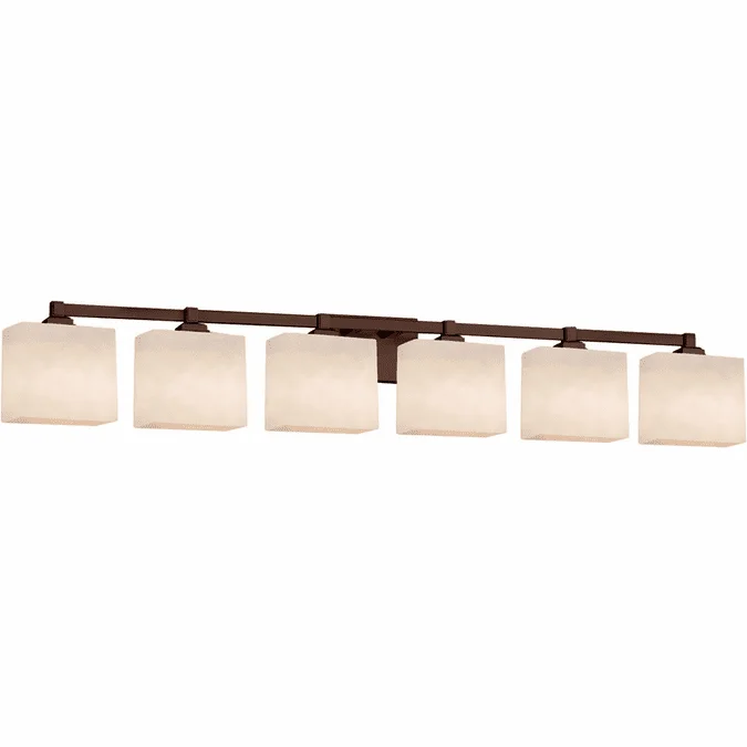 Justice Design CLD-8436 Clouds Regency Modern 6-Light Bath Wall Sconce