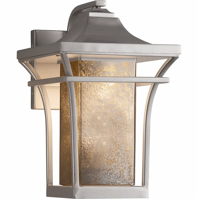 Justice Design FSN-7521W-MROR Fusion Summit Contemporary Exterior Wall Lighting Fixture