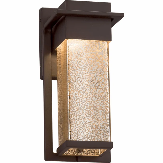 Justice Design FSN-7541W-MROR Fusion Pacific Contemporary LED Outdoor Small Wall Mounted Lamp