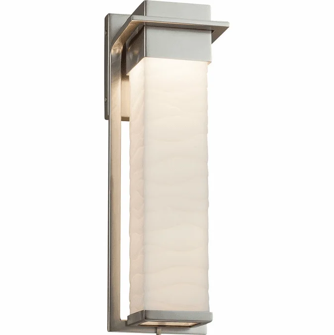 Justice Design PNA-7544W Porcelina Pacific Modern LED Exterior Large Light Sconce