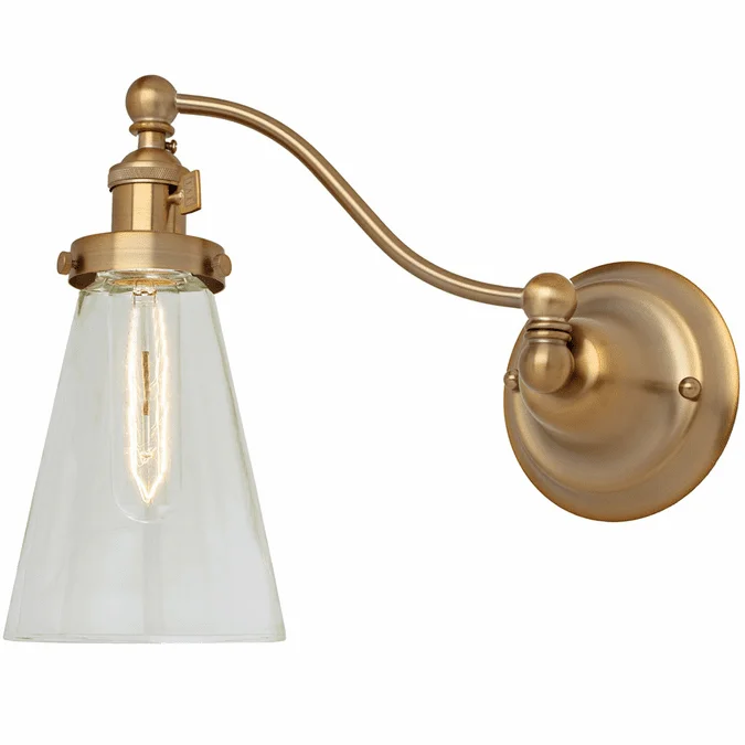 JVI Designs 1253-10-S10 Soho Barclay Modern Satin Brass Swing Arm Wall Light