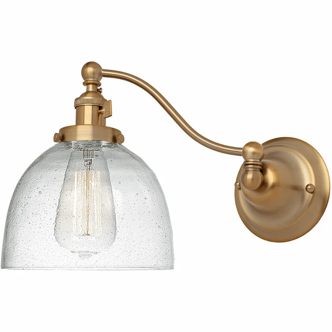 JVI Designs 1253-10-S5-CB Soho Madison Modern Satin Brass Swing Arm Wall Lamp