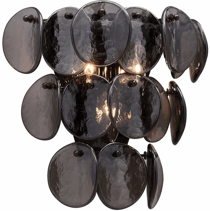 Kalco 524622BN Uroko Contemporary Black Nickel Wall Sconce Lighting