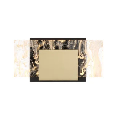 Kasha LED Vanity in Gold-Black (40|45345-012)