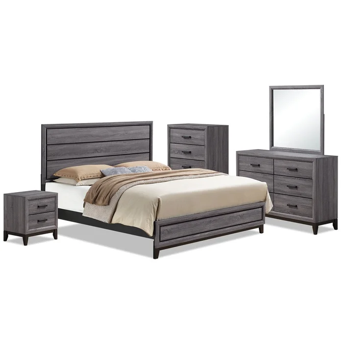 Kate 7-Piece Queen Bedroom Package|Ensemble de chambre coucher Kate 7 pices avec grand lit|KATEGQP7