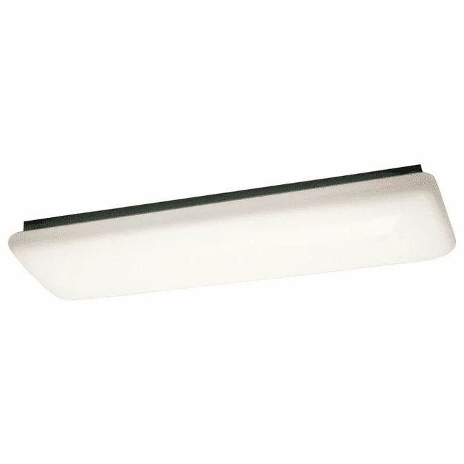 Kichler 10301WH Small Fluorescent 2 Light Flush Mount Ceiling Light Fixture