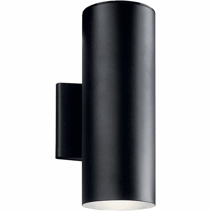 Kichler 11310BKTLED Modern Textured Black LED Exterior Wall Lamp