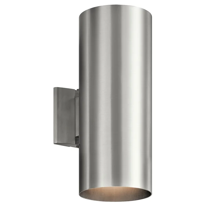 Kichler 15″ 2-LT Wall Cylinder – Brushed Aluminum – 9246BA