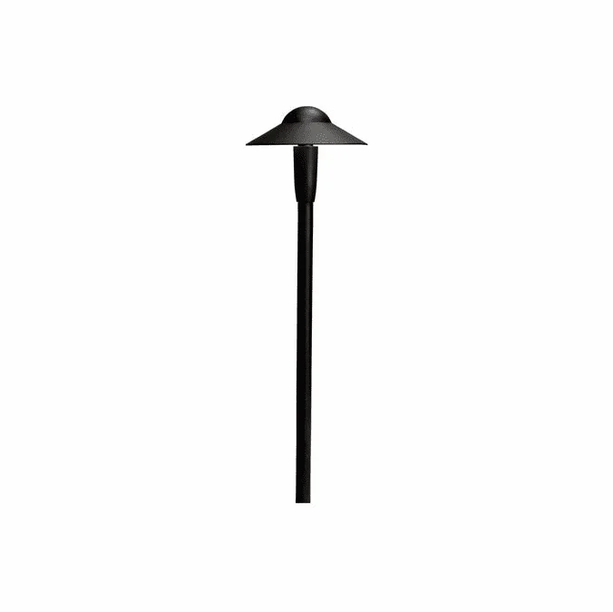 Kichler 15870BKT Contemporary Textured Black LED Line Voltage Exterior Landscape Lighting Fixture
