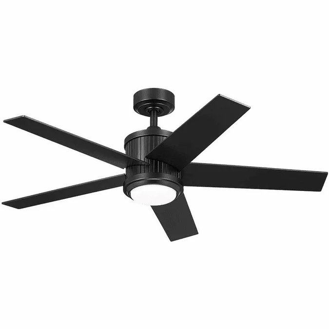 Kichler 300048SBK Brahm Modern Satin Black LED 48″ Ceiling Fan