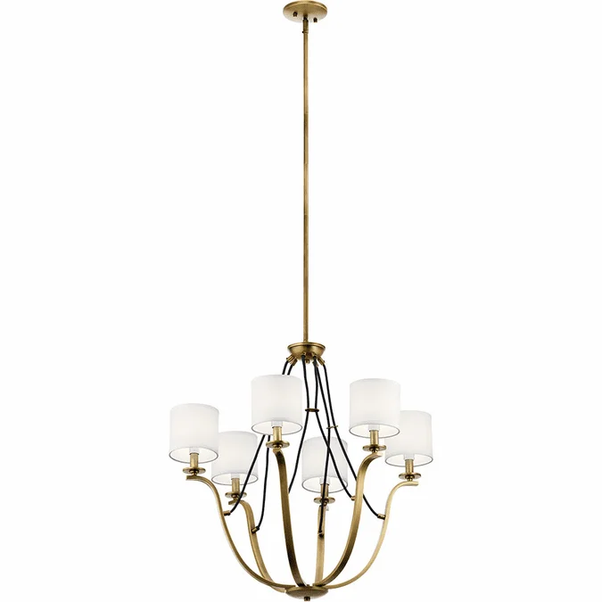 Kichler 43532NBR Thisbe Natural Brass Hanging Chandelier
