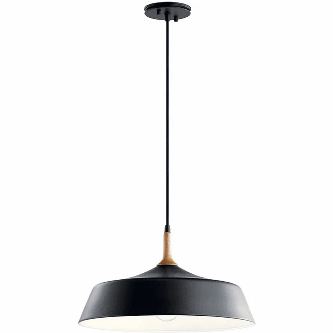 Kichler 43683BK Danika Modern Black Drop Ceiling Light Fixture