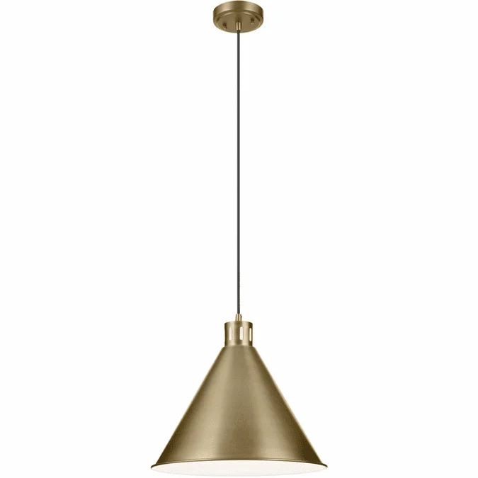 Kichler 52177NBR Zailey Modern Natural Brass Hanging Lamp
