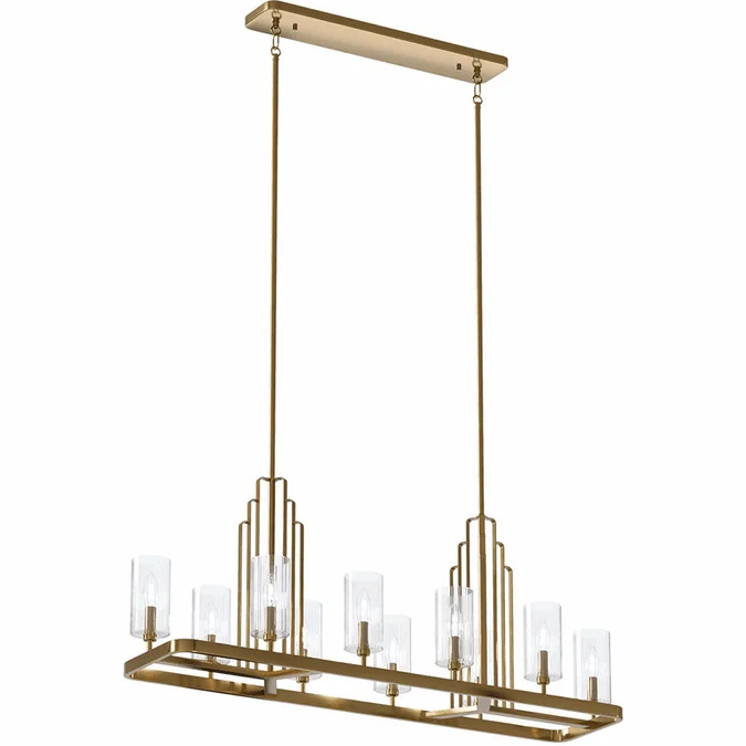 Kichler 52413BNB Kimrose Brushed Natural Brass Kitchen Island Lighting