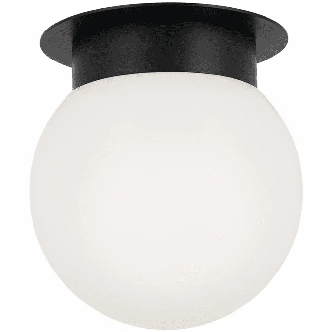 Kichler 52586BK Albers Contemporary Black Ceiling Light