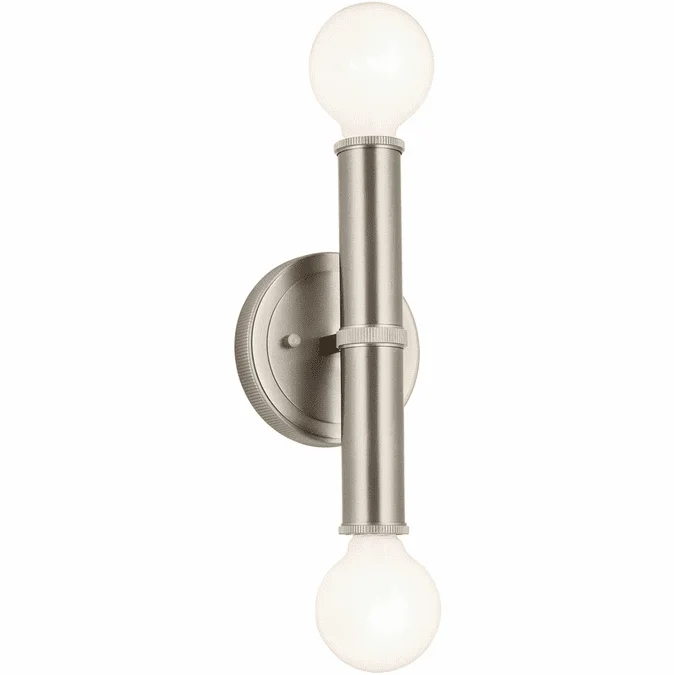 Kichler 55159NI Torche Contemporary Brushed Nickel Wall Light Fixture
