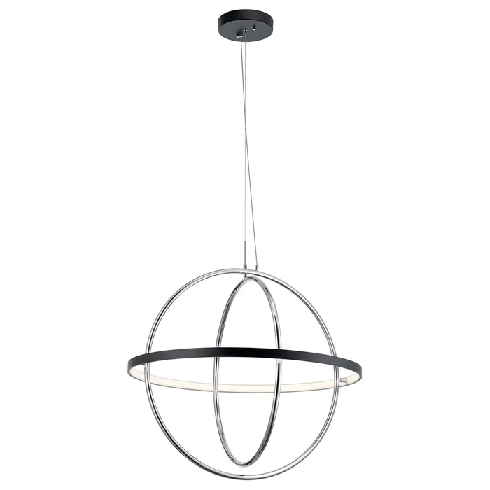 Kichler Arvo Large LED Orb Chandelier – Matte Black – 84162