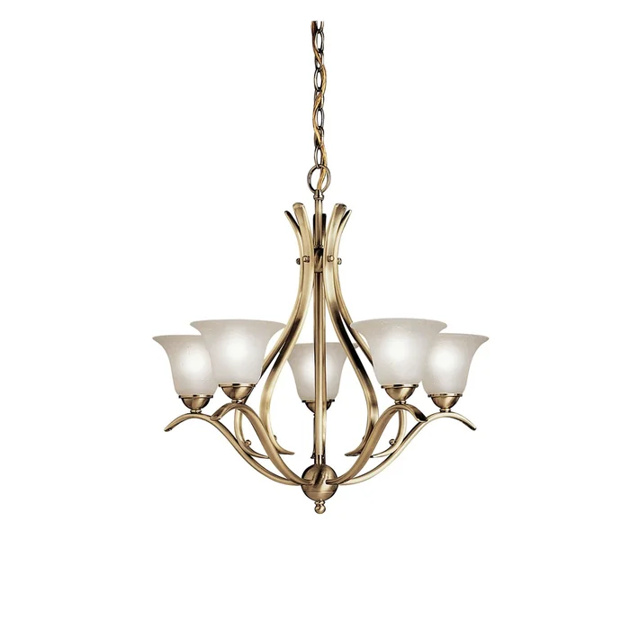 Kichler Dover 5-LT Chandelier – Brass – 2020AB