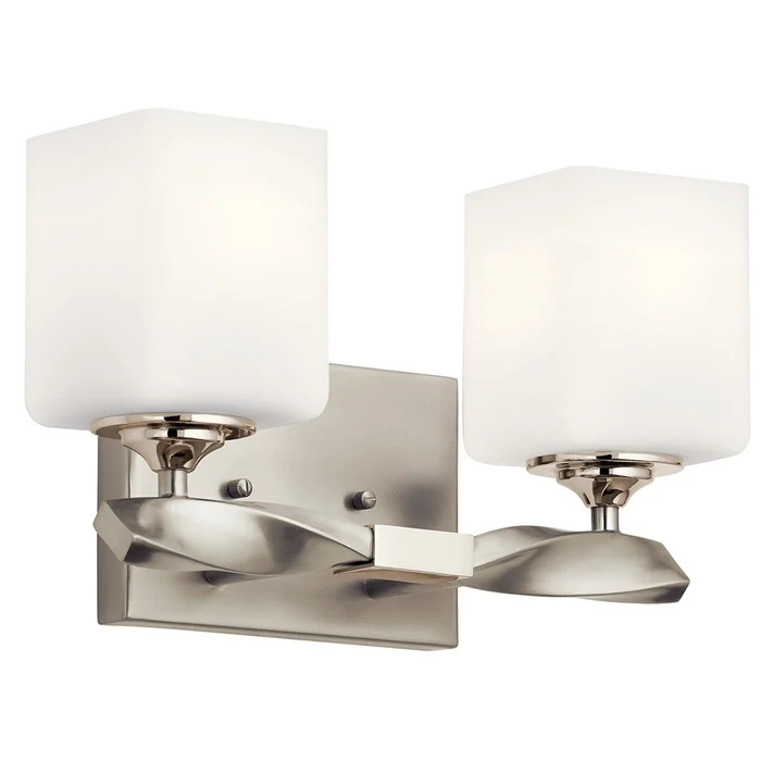 Kichler Marette 2-LT Bath Light – Brushed Nickel – 55001NI