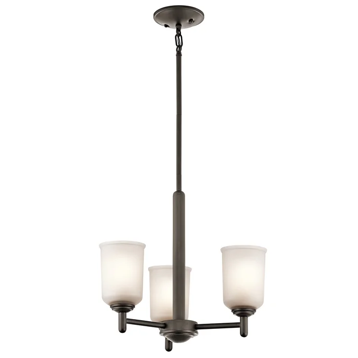Kichler Shailene 3-LT Mini Chandelier – Olde Bronze – 43670OZ