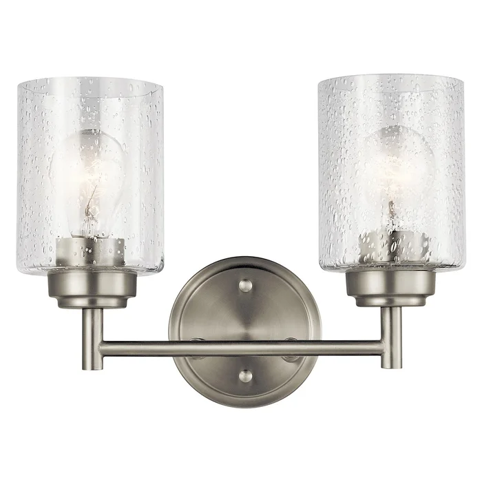 Kichler Winslow 2-LT Vanity Light – Brushed Nickel – 45885NI