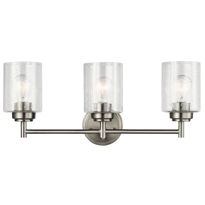 Kichler Winslow 3-LT Vanity Light – Brushed Nickel – 45886NI