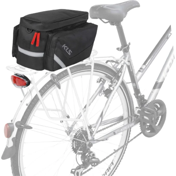 KLS REAR PANNIER BAG SPACE 12 BLACK - Image 2