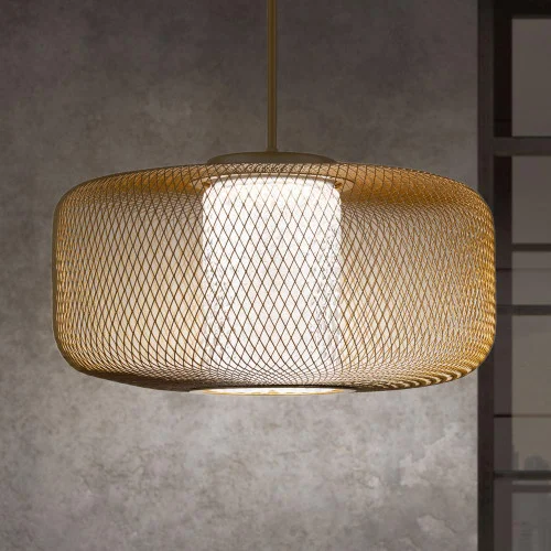 Kodo 32IN LED 3000K/3500K/4000K 120V-277V Pendant in Gold with Heritage Handcut Crystal (168|S7832-706H)