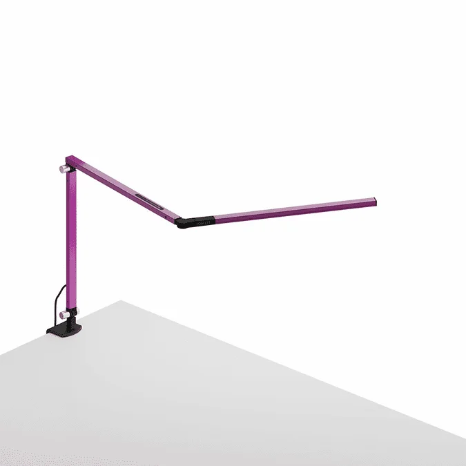 Koncept AR3100-PUR-CLP Z-Bar Mini Contemporary Purple LED Clamp Task Lighting