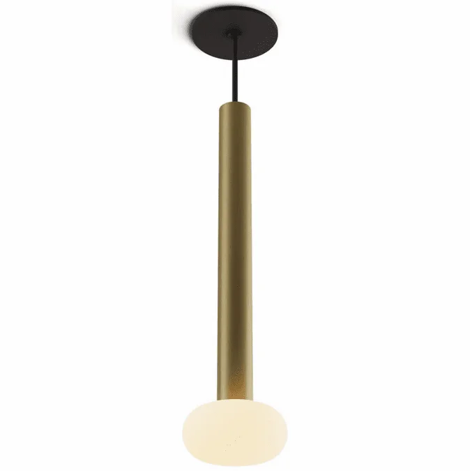 Koncept CMP-S1-S-16-BRS+NA+GLB Combi Contemporary Brass LED Mini Hanging Light Fixture