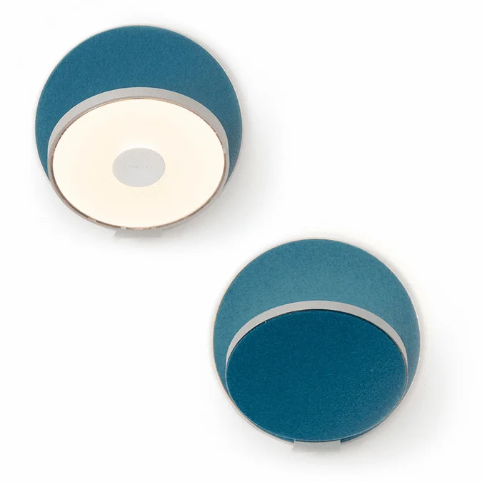 Koncept GRW-S-SIL-AZF Gravy Modern Silver / Azure Felt LED Light Sconce