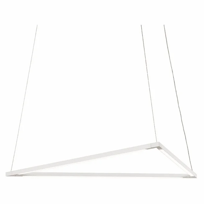 Koncept ZBP-24-T-SW-MWT-CNP Z-Bar Pendant Contemporary Matte White LED Pendant Light