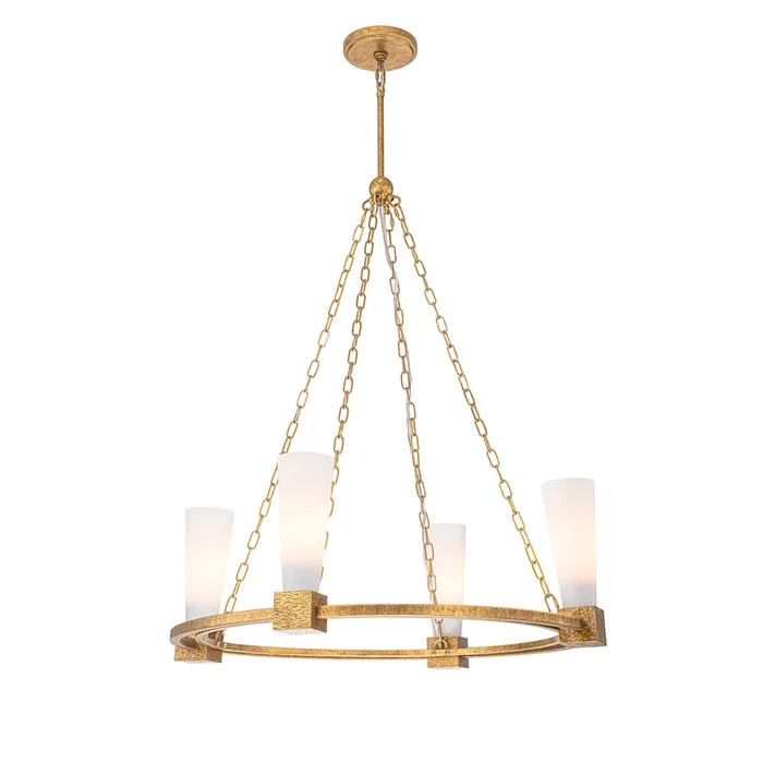 kristy 4 light chandelier gold