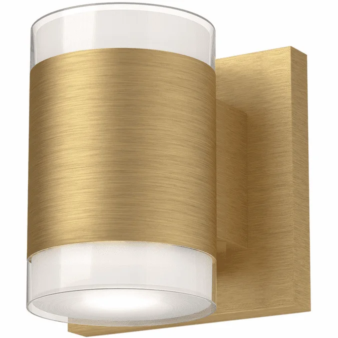 Kuzco 601431BG-LED Norfolk Contemporary Brushed Gold LED Lamp Sconce