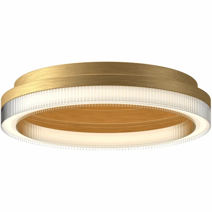 Kuzco FM46116-BG-3CCT-UNV Calix Contemporary Brushed Gold LED Overhead Lighting Fixture