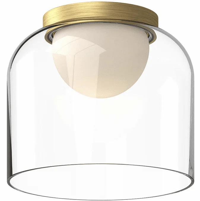 Kuzco FM52508-BG/CL Cedar Modern Brushed Gold LED 8″ Ceiling Lighting